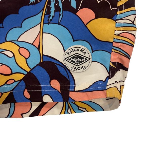 Panama Jack | Men’s Floral Hawaiian Swim Trunks w/Pockets, Board Shorts, Size 40 - Picture 4 of 8